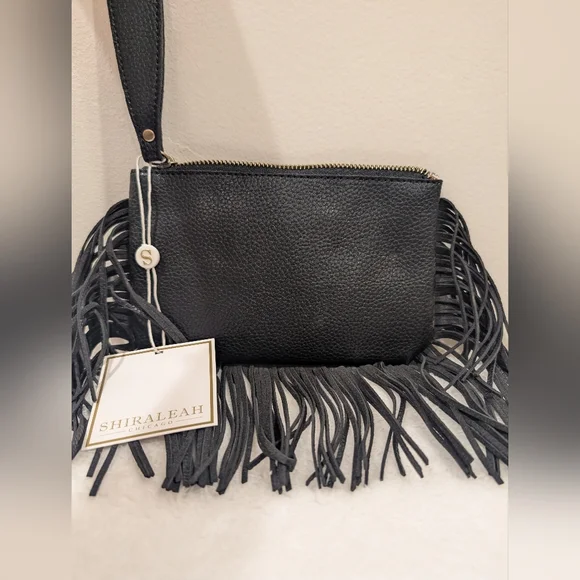 Shiraleah Fringe Tote And Clutch - Picture 5 of 8